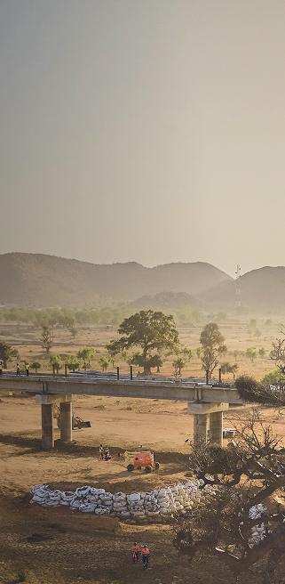 Construction of sustainable infrastructure by Mota-Engil Nigeria Mobile.